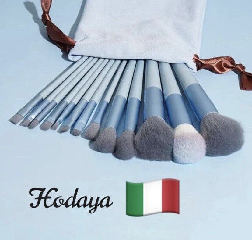 Set di 13 Pennelli per trucco Azzurro