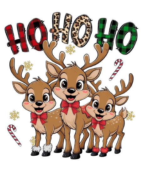 NATALE DTF per t-shirt - magliette - Tessuti - Applicare con ferro da stiro