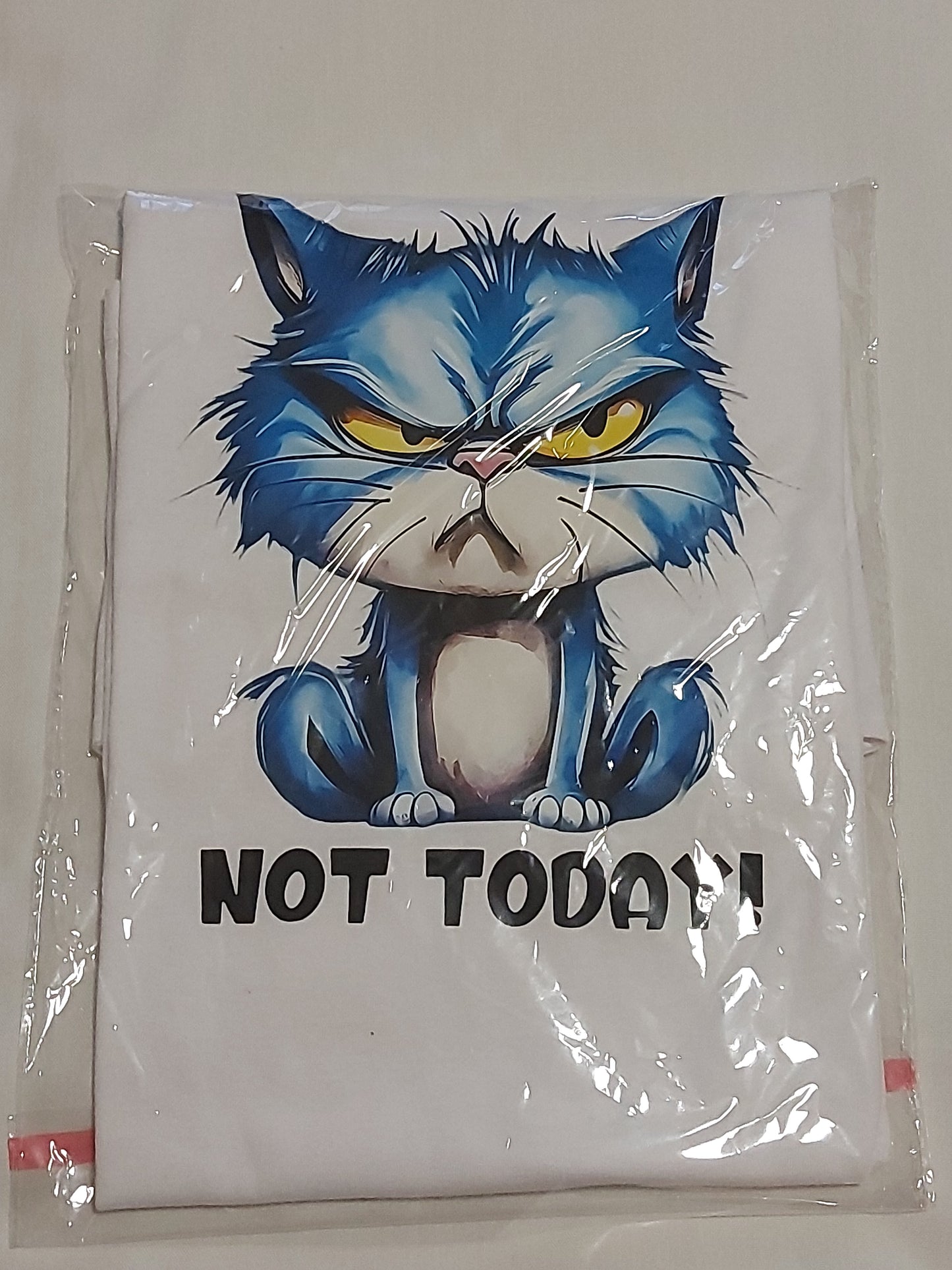 t-Shirt unisex collezione GATTO " NOT TODAY " - Maglia Maglietta