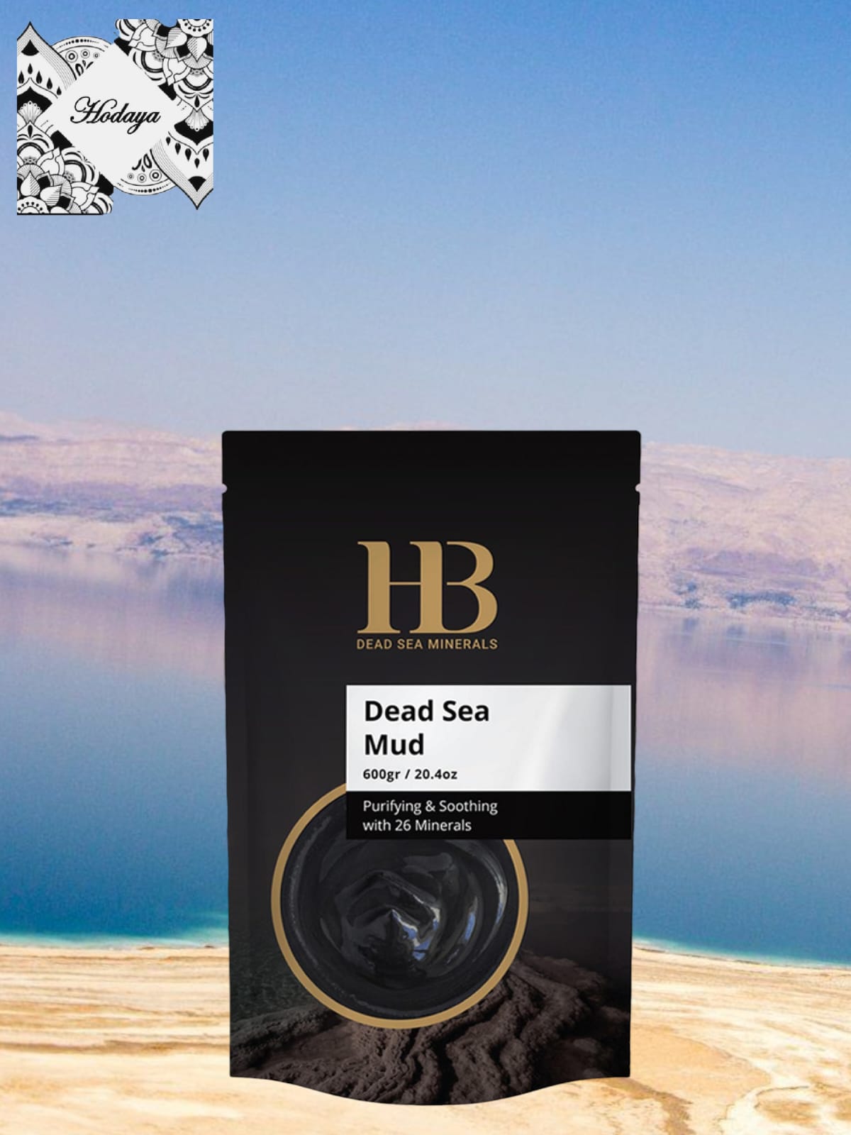 Fango Scrub per il corpo, Minerale del Mar Morto HB Dead Sea Minerals , esfoliante Spa Mud con minerali e olio di argan, Skincare Beauty cura del corpo