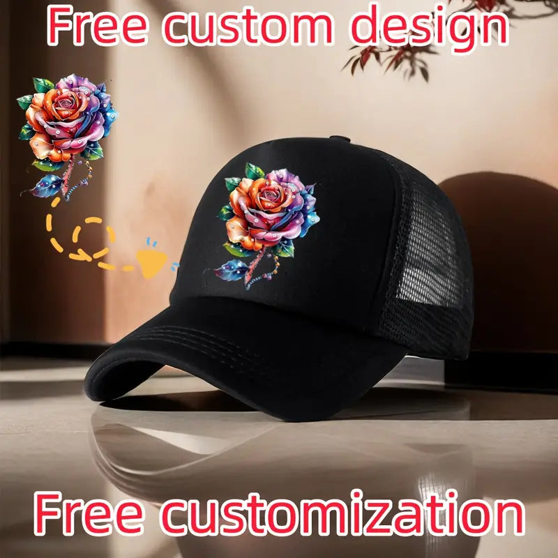 Cappellino PERSONALIZZATO Cappello STAMPA Visiera CURVA da Baseball UOMO Donna
