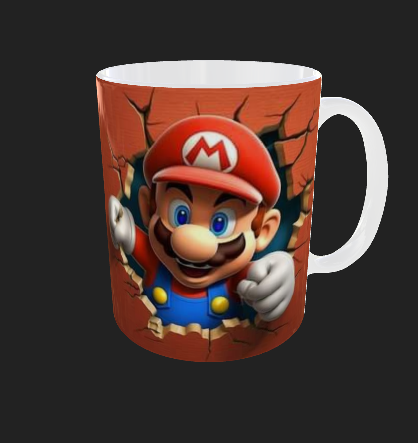 SUPER MARIO TAZZA personalizzata CAFFE' , Idea regalo Adulto Bambino