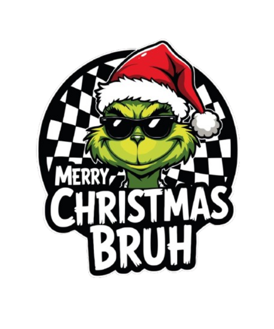 GRINCH NATALE DTF per t-shirt - magliette - Applicare con ferro da stiro