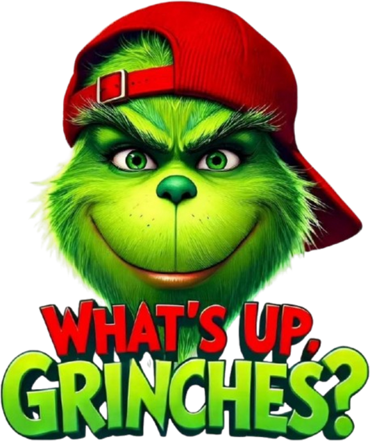 GRINCH NATALE DTF per t-shirt - magliette - Applicare con ferro da stiro