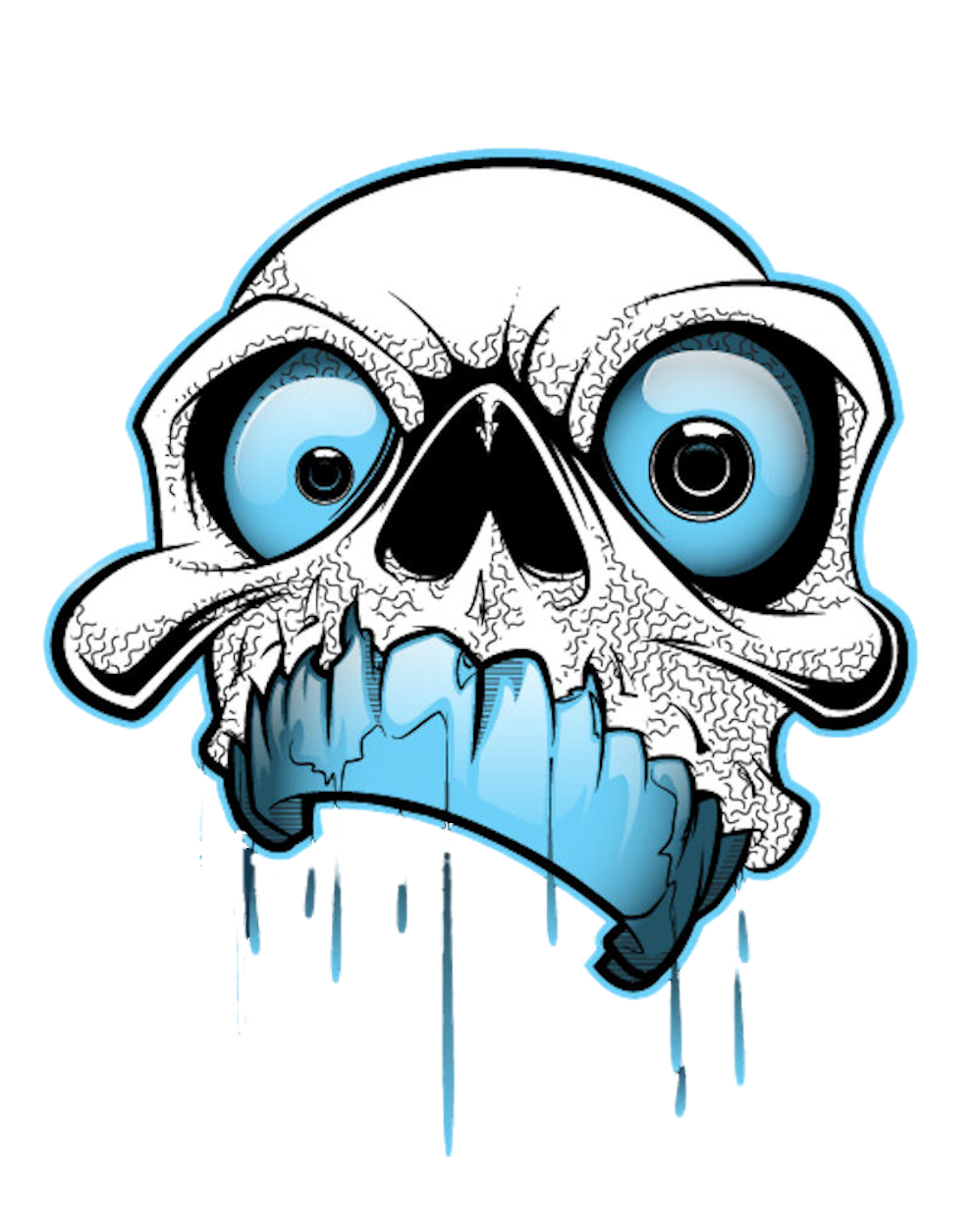 DTF Adesivi per Tessuti - Termoadesivi Facili da Applicare- Digital Teschio