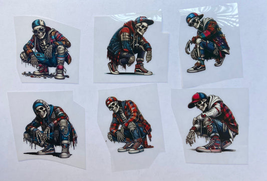 Lotto da 6 -DTF per t-shirt - magliette - Tessuti - con ferro da stiro