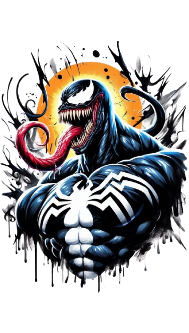 VENOM - DTF per t-shirt - magliette - Tessuti - Applicare con ferro da stiro