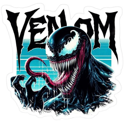 VENOM - DTF per t-shirt - magliette - Tessuti - Applicare con ferro da stiro