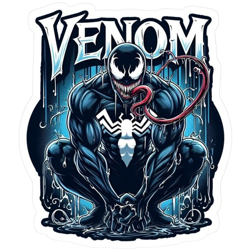 VENOM - DTF per t-shirt - magliette - Tessuti - Applicare con ferro da stiro