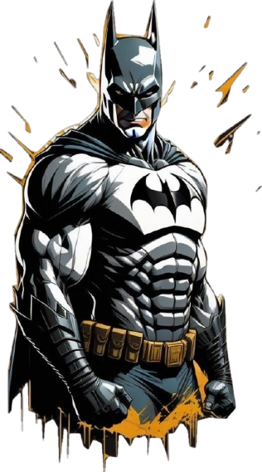 Batman - DTF per t-shirt - magliette - Tessuti - Applicare con ferro da stiro -