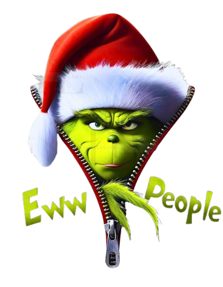 GRINCH NATALE DTF per t-shirt - magliette - Applicare con ferro da stiro