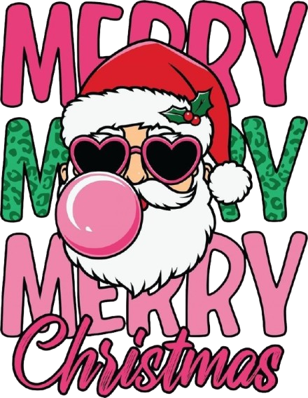 NATALE DTF per t-shirt - magliette - Tessuti - Applicare con ferro da stiro