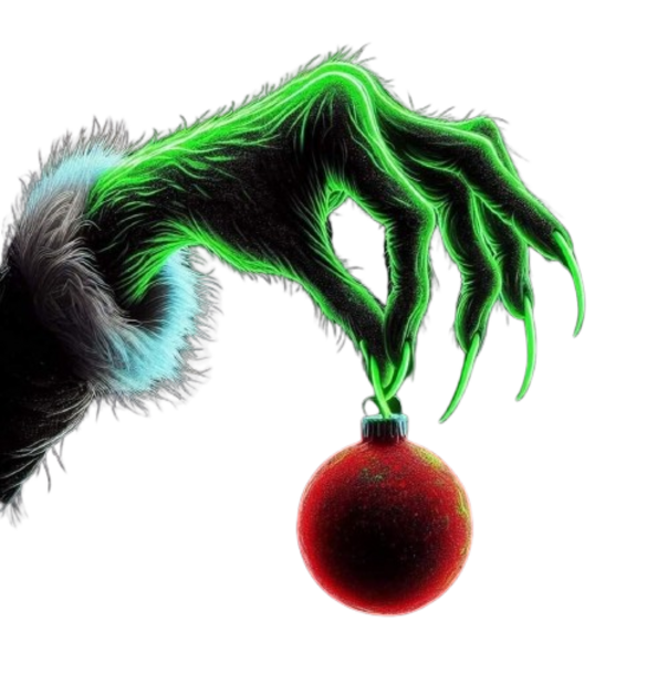 GRINCH NATALE DTF per t-shirt - magliette - Applicare con ferro da stiro