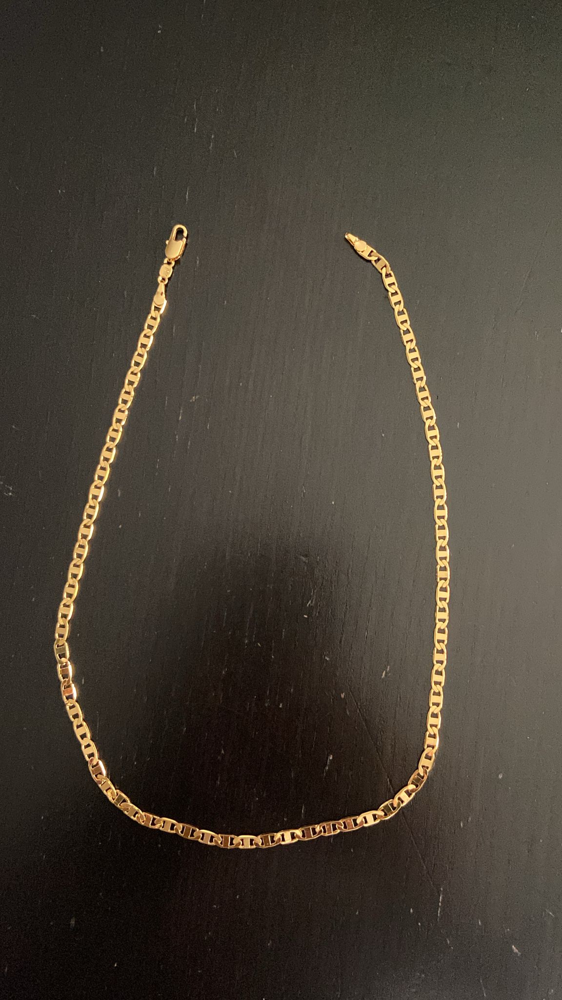Collana Uomo placcata oro 18k Lunghezza: 56 cm