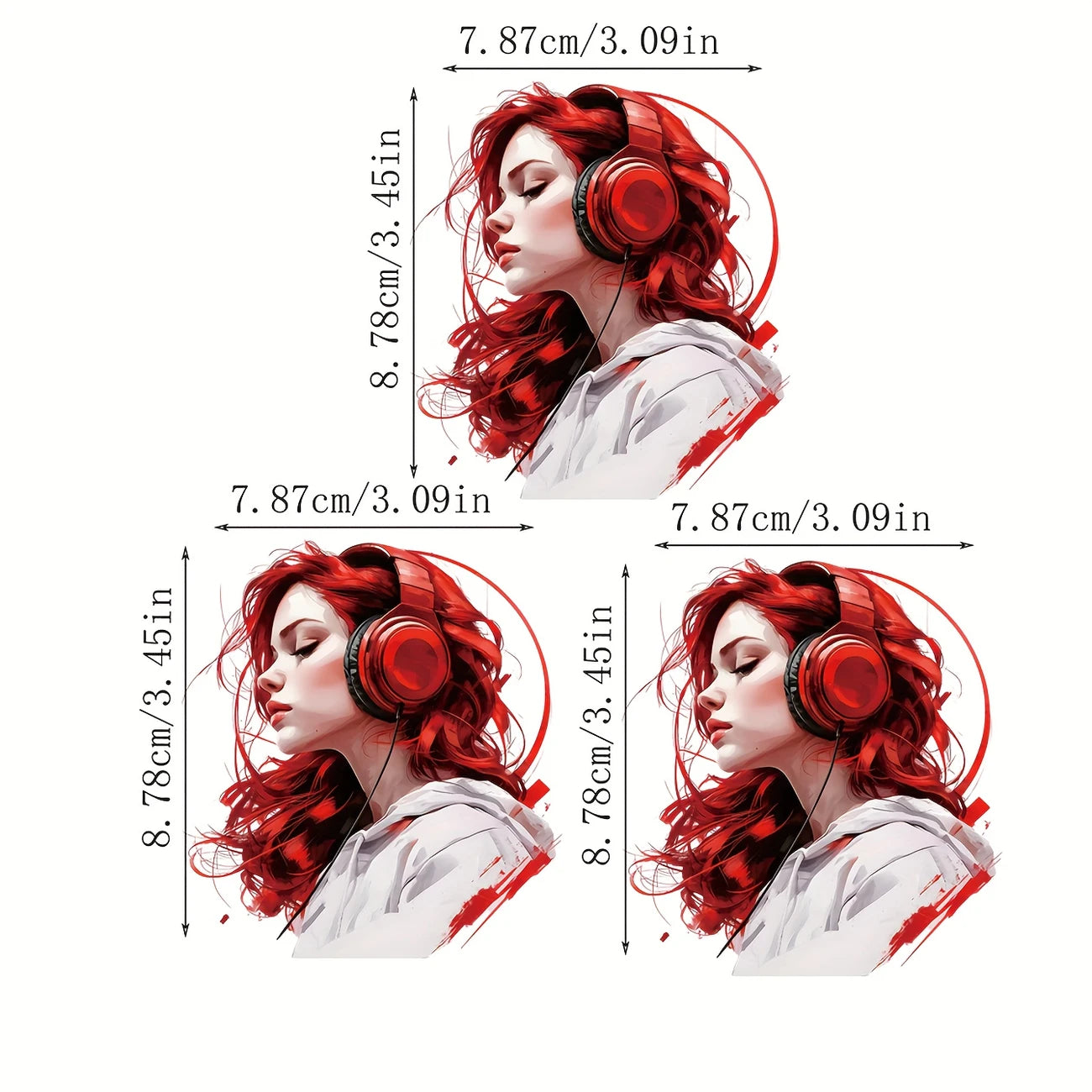 LOTTO DI 3 IMMAGINE - DTF  termoadesivi  -  per magliette, jeans, giacche -