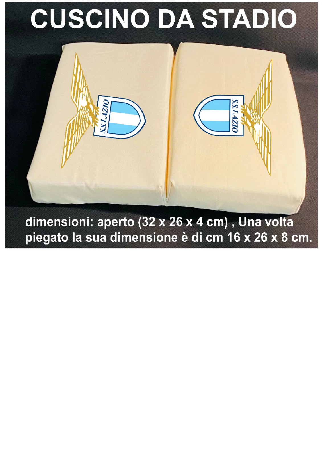 Cuscino Da Stadio -Società Sportiva Lazio - Mare - All'aperto - Cuscini stadio