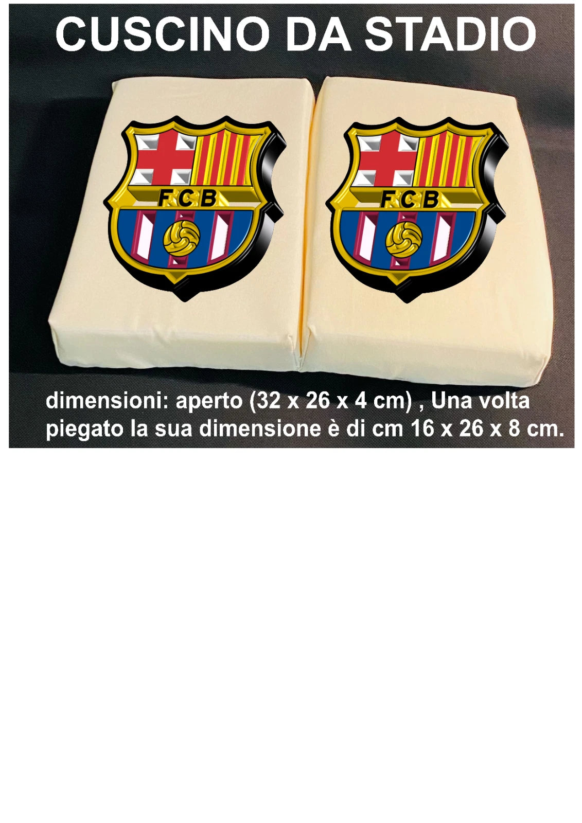 Condividi Cuscino Da Stadio - Futbol Club Barcelona - Mare - All'aperto - Cuscini stadio