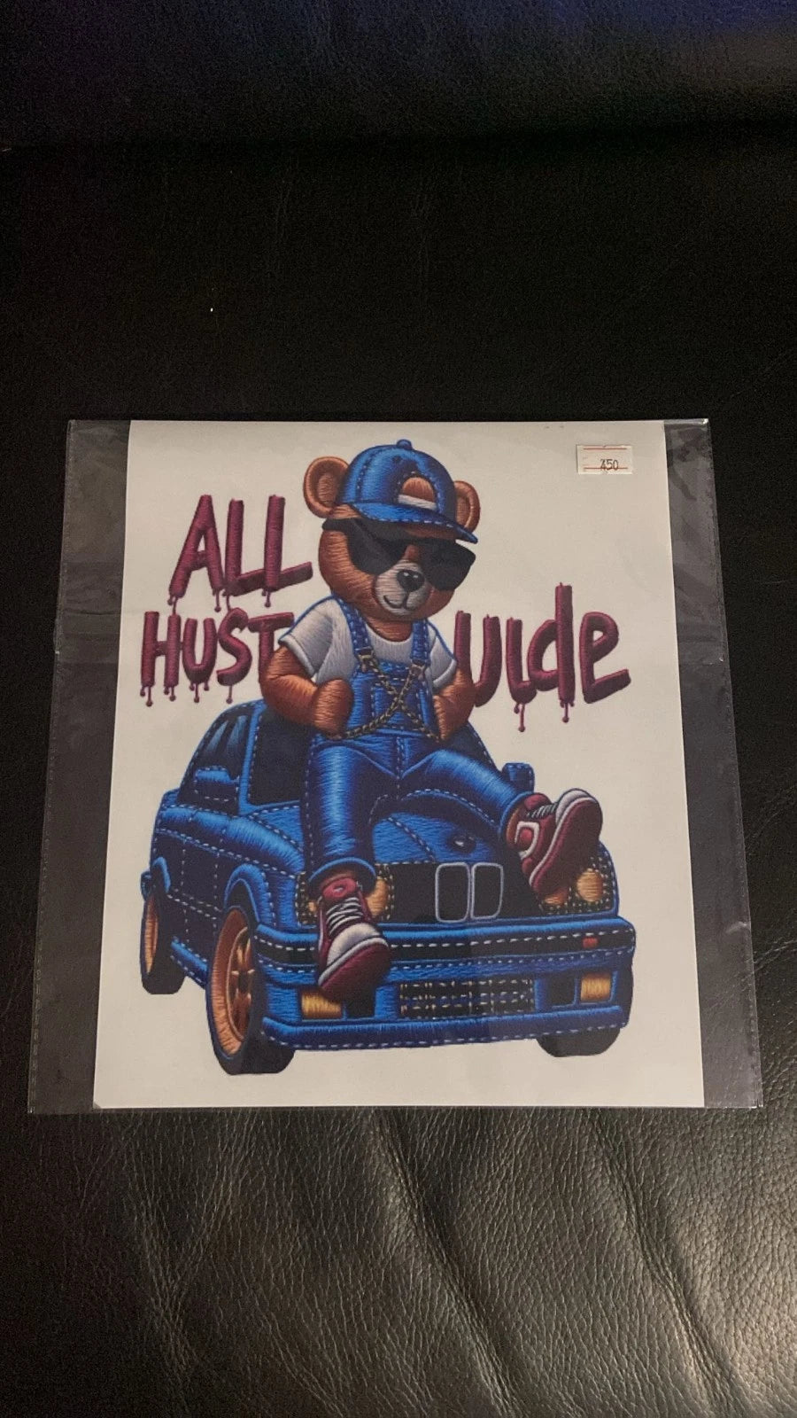 DTF per t-shirt - ORSO BMB - EFETO RICAMO - Facili Applicare con ferro da stiro