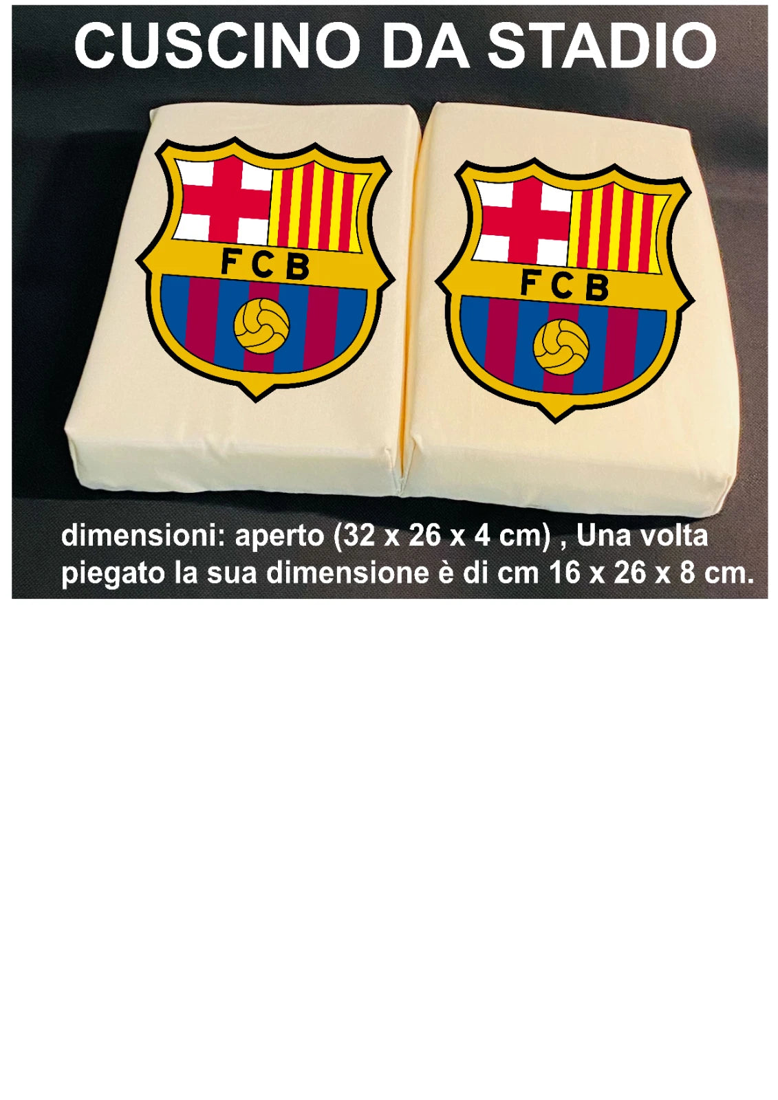 Cuscino Da Stadio - Futbol Club Barcelona - Mare - All'aperto - Cuscini stadio