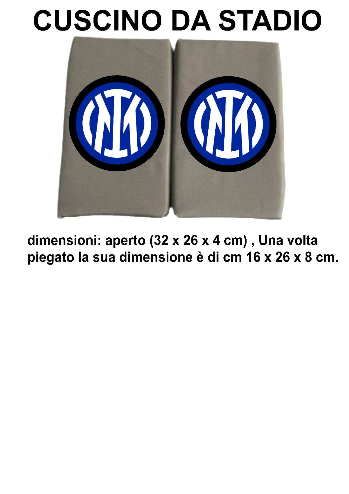 INTER Cuscino Da Stadio - Mare - All'aperto - Cuscini stadio