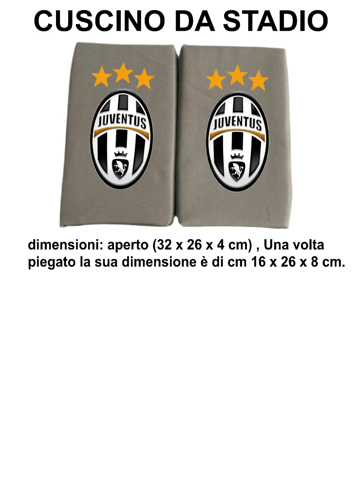 JUVENTUS Cuscino Da Stadio - Mare - All'aperto - Cuscini stadio
