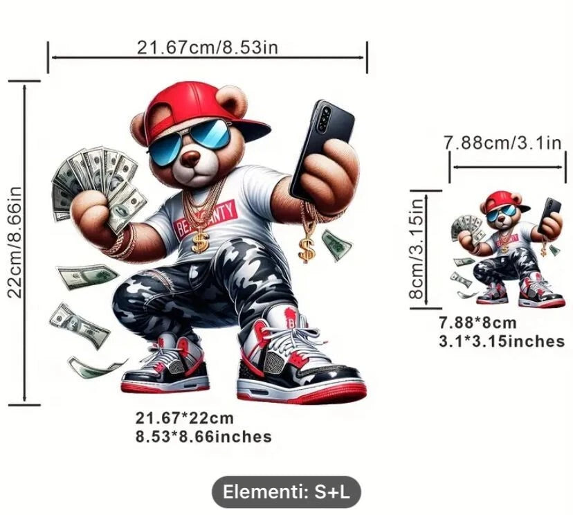 DTF adesivi termoadesivi -toppe- Adatti per magliette, jeans, giacche