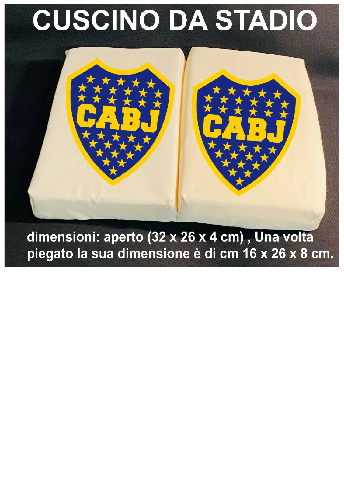 Cuscino Da Stadio -BOCA JUNIOR - Mare - All'aperto - Cuscini stadio