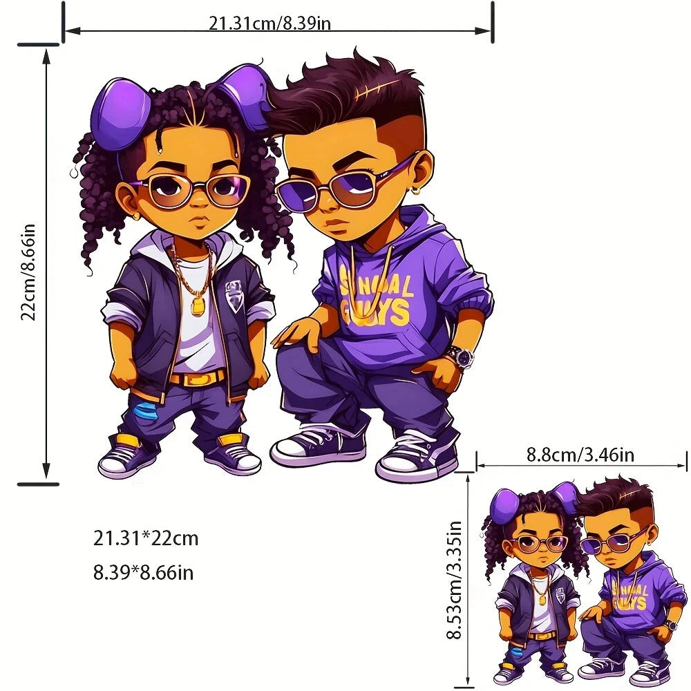 DTF termoadesivi - toppe - per magliette, jeans, giacche LOTTO DI 2 IMMAGINE