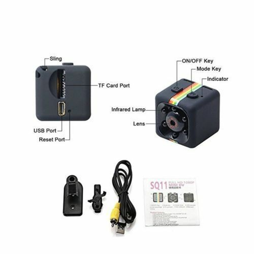 Sq11 Mini Ip Camera Sport Wireless Full Hd Dv 1080p Recorder. 12mp Po.