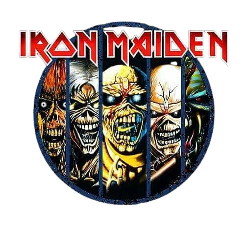 IRON MAIDEN - DTF Adesivi per Tessuti - Termoadesivi Facili da Applicare-