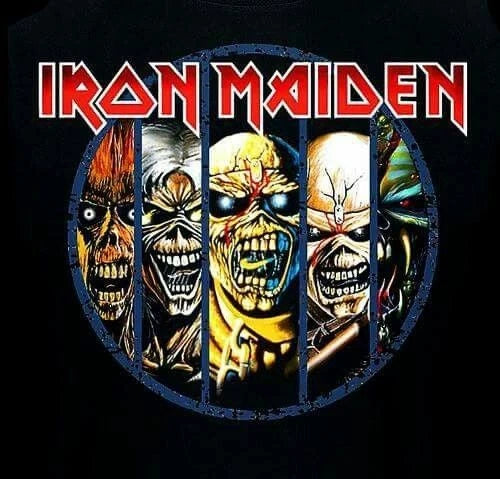 IRON MAIDEN - DTF Adesivi per Tessuti - Termoadesivi Facili da Applicare-