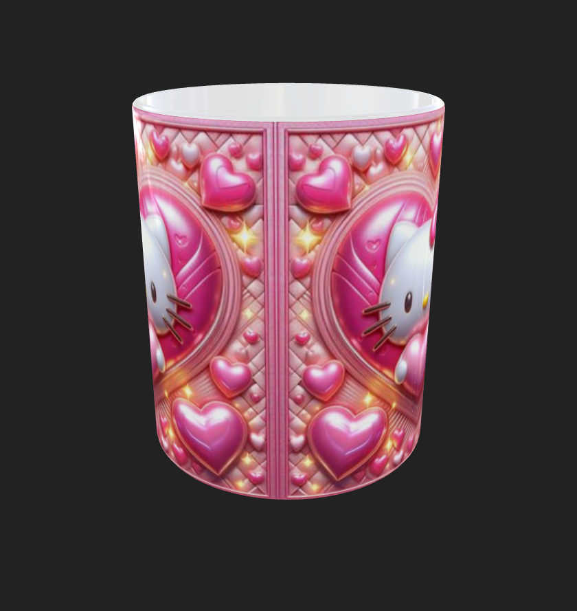 Hello Kitty TAZZA personalizzata CAFFE' di ceramica , Idea regalo Adulto Bambino