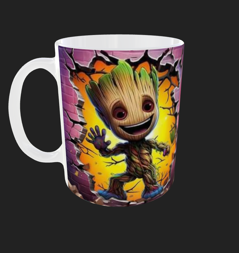 GROOT TAZZA personalizzata CAFFE' di ceramica , Idea regalo Adulto Bambino