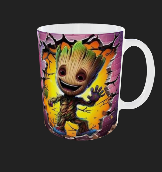 GROOT TAZZA personalizzata CAFFE' di ceramica , Idea regalo Adulto Bambino