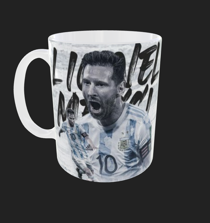 Lionel Messi TAZZA personalizzata CAFFE' , Idea regalo Adulto Bambino