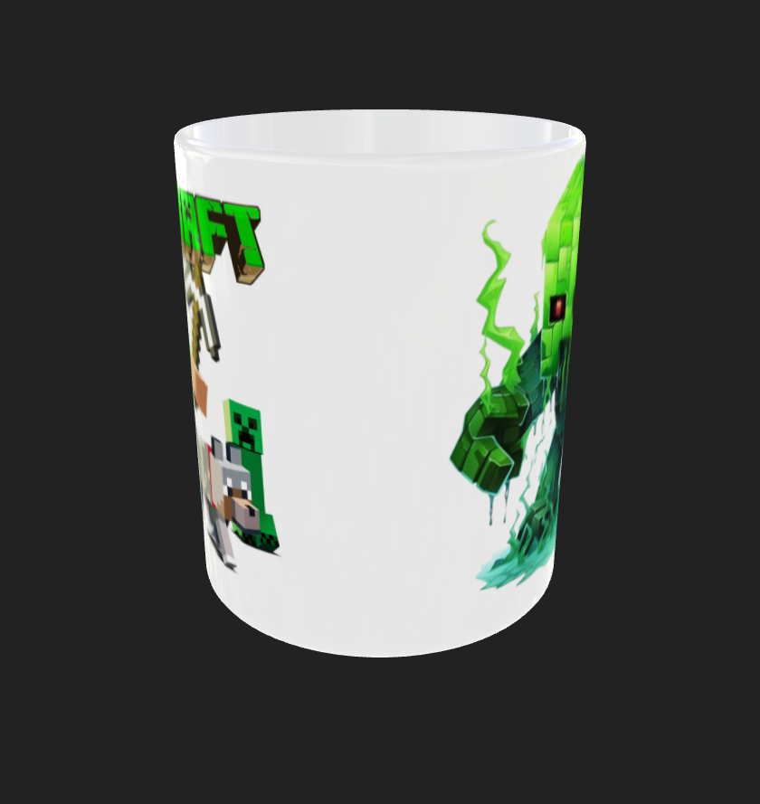 MINECRAFT TAZZA personalizzata CAFFE' , Idea regalo Adulto Bambino