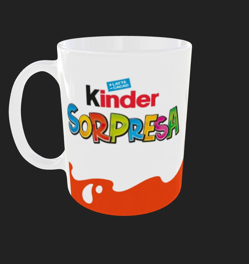KINDER TAZZA personalizzata CAFFE' , Idea regalo Adulto Bambino