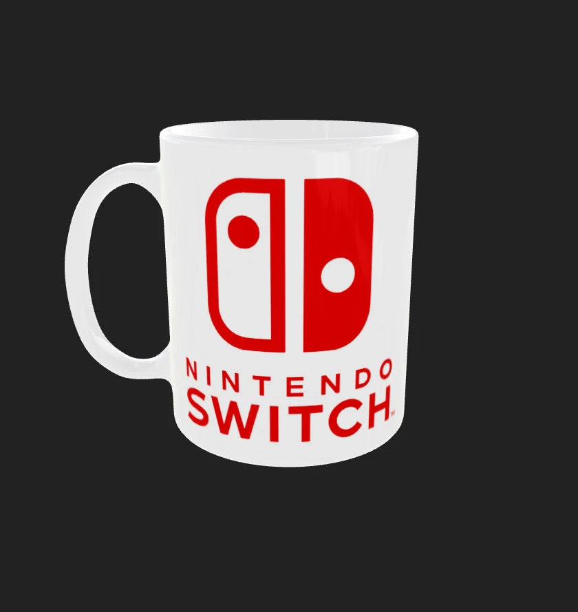 NINTENDO SWITCH TAZZA personalizzata CAFFE' , Idea regalo Adulto Bambino